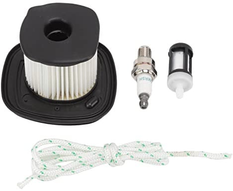 4241 140 4400 Air Filter Kit with Fuel Filter Spark Plug Pull Cord, Replacement for Stihl BG86C BG86 SH86 SH86C BG56 BG66 Leaf Blower, 4241 140 4403 Air Filter