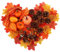 com-four® 96-teiliges Herbstdeko-Set - Tischdeko für den Herbst - DIY Bastel-Set für Ernte- und Türkranz - große Streudeko als herbstlicher Tischschmuck, Fensterdekoration