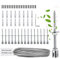 CUPCHID Support pour Plantes Grimpantes, 24m Corde en Acier Inoxydable à Suspendre Kit avec 3mm Cable INOX et 16 Tendeurs, pour Jardin/Mur Béton/Clôture Câble/Bois Massif (24m)
