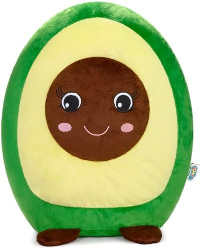 SQUISHBRUBIES Anna die Avocado - 35 cm Kuscheltier - Superweiches Plüsch Stofftier - Plüschtier zum Kuscheln, Verschenken und Sammeln - Grün und Braun