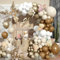 Boho Neutral Balloon Arch Kit with White, Sand, Brown, Metallic Gold, Nude, Tan, Ivory Balloons for Engagement, Wedding, Anniversary, Birthday Decorations