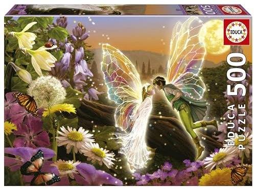 Educa - Puzzle von 500 Teilen für Erwachsene | Der Kuss. Messen: 48 x 34 cm. Beinhaltet die puzzlekleber FixPuzzle. Seit 11 Jahren (19907)