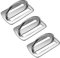 Bcowtte 3X 316 Edelstahl D Ring Schnalle Scuba Tauchen Weight Belt Keeper für 5cm Weight Belt Surfen Schwimmen Sport Zubehör