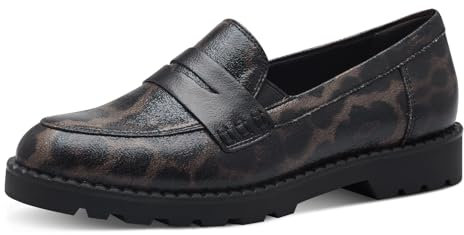 Tamaris Mocasines Veganos para Mujer, Leopardo, 39 EU