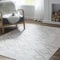 TOPICK Teppich Wohnzimmer Waschbar Dünner Modern Geometrischer Antibakterieller Faltbar Weich rutschfest Teppich für Schlafzimmer Kinderzimmer Wohnzimmer Flur Badezimmer 120x180cm Taupe