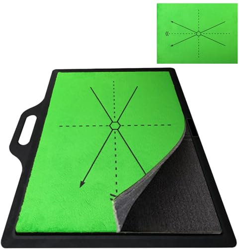 Golf Training Mat 16.5x12.8 Golf Swing training Mat with handle, Golf Mat for Swing Path Analysis and Swing Improvement for Golf Training, Indoor Outdoor Practice