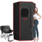 AgiiMan Sauna Box portatile per la casa, tenda per sauna a vapore con vapore, 3 l, sedia, telecomando, ampio spazio su 5 lati per benefici per la salute e relax