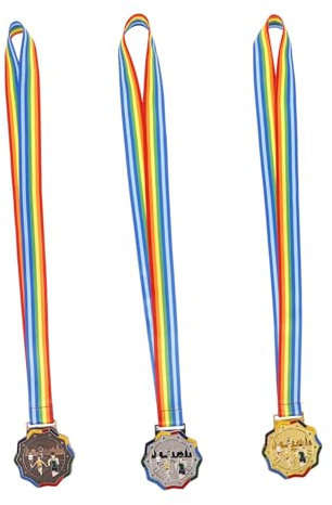 CORHAD 3stücke Pack Sportauszeichnungen Medaillen Wettkampf Party Favors Metall Hänge Preismedaillen Für Lauf Events Und Sportwettbewerbe