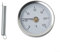 Yuanpgky Termometri tubo di riscaldamento, termometro per tubi, display della temperatura, affidabile termometro per tubi in acciaio inossidabile, lettura precisa, diametro quadrante 63 mm