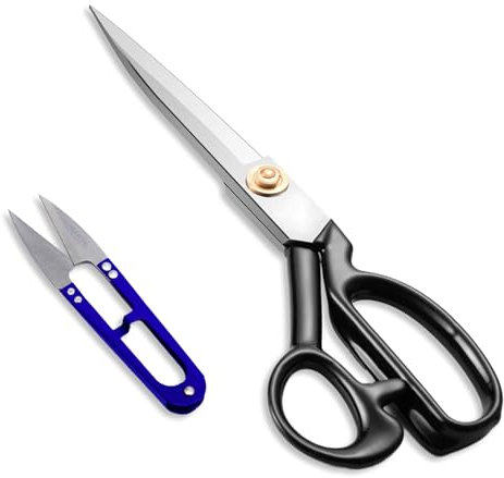 OWLMATE Schneiderschere Stoffschere Profi, Stoffschere Scharf, Nähschere, zum Schneiden von Stoffen, Leder, Material, Kleidung, Änderung, Schneidern