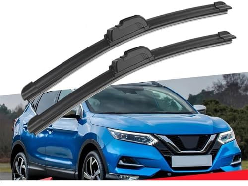 LENTLY Escobillas de limpiaparabrisas duraderas Piezas De Repuesto para Limpiaparabrisas Delantero De para Nissan para Qashqai J11 2014-2021(Turn Left)