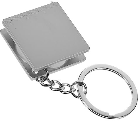 UKCOCO Metal Tape Measure Keychain Mini Portable Measuring Tool Retractable Tape for Outdoor Activities Precise Readings for Diy Projects Compact Design for Everyday Carry