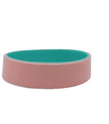 Generisch SOS-Armband für Kinder ab 2 Jahre bis Erwachsene aus Silikon, gelasert mit Name & Telefonnummer – wasserfest und strapazierfähig Notfallarmband - ein- oder zweifarbig (Rosa-Türkis, 20cm)