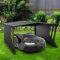 Stahl Mähroboter Garage Dach Carport Überdachung Unterstand für Rasenmäher Rasenroboter, Sonnen- und Regenschutz, Rostfrei, Automower Garten Witterungsbeständig, 78 x 61 x 31 cm, Schwarz