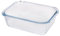 Argon Tableware Optical Rectangular Glass Cake Dish - 20cm x 15cm - 1x Medium Deep Pie Brownie Cheesecake Bread Sponge Oven Baking Tin Tray Pan | Microwave Safe, Freezer Safe