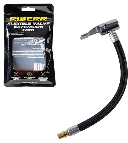 RIDERR Flexible Valve Extension Tool - Easy Valve Access for your Motorcycle, Motorbike, Scooter Tyre