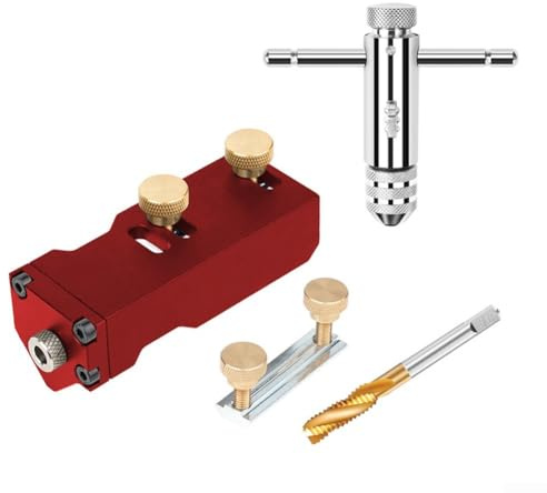 Accurate Mechanical Punching Tool with Aluminum Drill Guide for All Skill Levels (c)