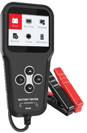 Testeur de Batterie, Testeur de batterie de voiture professionnel BM520, outil de diagnostic de batterie de camion 6 V, 12 V, 24 V, analyseur de batterie 12 V, démarrage