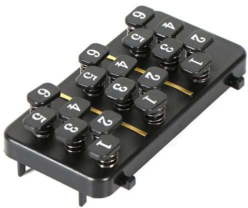 Gitarren-Akkordpresser, Ein-Knopf-Akkord-Trainer für Anfänger, tragbares Hilfsmittel zum Gitarren-Lernen (schwarz)