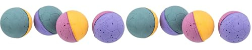 TRIXIE weicher Schaumstoff-Gummi-Ball, ø 3,5 cm, 4 Stück, bunt (Packung mit 2)
