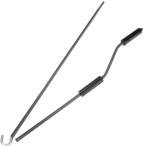 Yardenfun Robuste Markisenkurbel Metall Kurbelgriff mit Haken Handkurbel für Sonnenschutz Einfache Installation Manuelle Bedienung für Terrasse Balkon und Garten