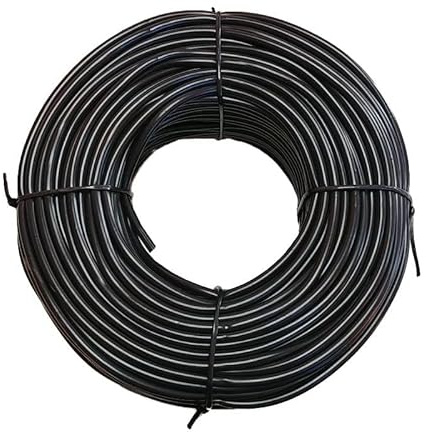 RP RIEGOPRO Microtubo PVC Flexible 4x6 mm para Riego por Goteo – Tubo de Irrigación en Rollo 25 m o 100 m – Marrón o Negro (Negro, 25 metros)