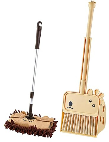 Kids Cleaning Set Riaisttd, Interactive Pretend Playset, Broom Housekeeping Play Set for Children, Boys, Girls, Teens, Adults, Women, Men, Birthday, Home, Bedroom, Kitchen, Classroom