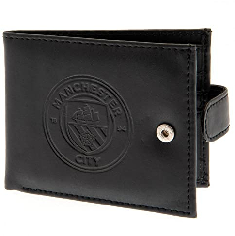 Manchester City b枚rse aus Leder mit RFID-Pr盲gung
