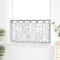 Joyswahl Scheibengardine Voile Bistrogardinen mit Schlaufen Elisabeth Kurzgardine HxB 60x120cm Grau 1er Pack