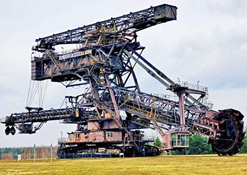 hansepuzzle 62047 - Schaufelradbagger Puzzle 260 Teile - Industrie Motiv mit hochwertiger Aufbewahrung: Kartonbox und wiederverschließbarem Beutel - Format 41 × 28,7 cm