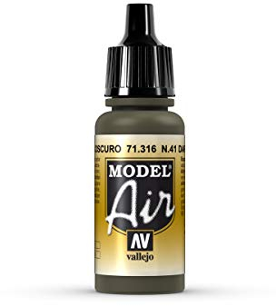 Farbe Vallejo Model Air 71316 N41 Dark Olive Drab (17ml)