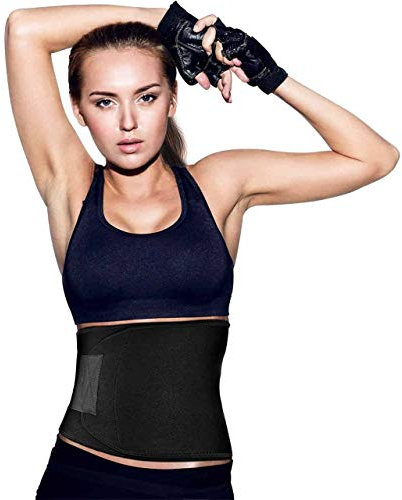 Ceinture de Sudation. Ceinture Homme et Femme. Ceinture Ventre Plat. Ceinture Abdominale Néoprène. Ceinture Amincissante. Soutien du Dos et des Lombaires. Fitness. Sauna. Ceinture de Minceur. (Noire)