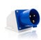 Enchufe Industrial Azul de 3 Pines IP44 16A 240V Enchufes de Repuesto para Caravana Industrial