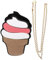Crossbody- Tasche Lebensmittel Form - Creme Satchel Schulter Mode Lebensmittel Schulter Tasche Schultertasche Für Eiscreme Crossbody- Tasche - Creme Form Eine Schulter