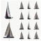 AK Giftshop Sail Boats Birthday Party Food Cupcakes Picks Decorations Toppers (Pack of 14)