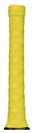 Gunn & Moore GM Cricket Bat Grips | Deep 3D HEX Pattern for Comfortable Enhanced Hold | Premium Rubber | Suitable for Virtually All Handle Sizes - 12 Long | 12 Pack | Yellow