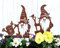 LB H&F 2er Set Gartenstecker Zwerge Roststecker Wichtel Edelrost Rostfigur Rostdeko Figur Gartendeko (Wichtel)
