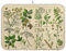 Kcldeci Ein Blatt Antike botanische Abtropfmatte Küche Abtropfmatte Abtropfgestell Pad 45,7 x 61 cm
