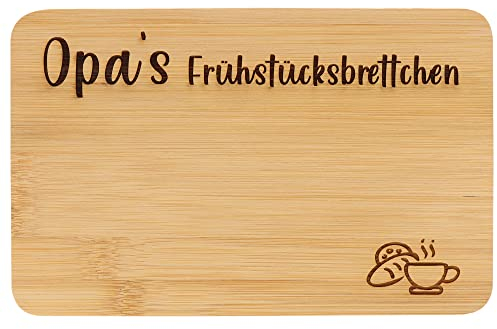 Spruchreif | Frühstücksbrett aus Bambus mit Gravur für den Opa | Brotzeitbrett mit Gravur | Geschenk für Opa | Geschenk für Großeltern | Geschenkidee Opa