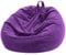 Nobildonna Sitzsackstuhl für Kinder und Erwachsene, nur Bezug (Keine Füllung) für Sofa-Stofftiere, 110 x 89 cm(Ultraviolett)