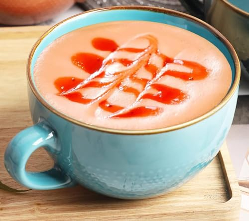 ZPPLD Grandi tazze da caffè da 700 ml, in ceramica, con manico, grandi tazze per bevande calde, tazza gigante, tazza da zuppa, tazza jumbo, in gres, tazze da cappuccino per ufficio e casa, regalo e