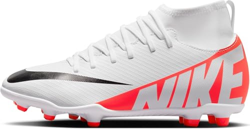 NIKE Boys Mercurial Superfly 9 Club Football Shoe, Bright Crimson White Black, 5.5 UK