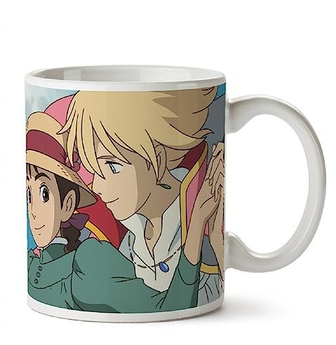 Das wandelnde Schloss - Tasse - Hauru und Sophie - Kaffeebecher - Kaffeetasse Logo - Mug - Keramik - Geschenkbox