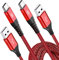 2Pack 2M USB C Charger Cables, Super Fast Charging Type C Phone Wire for 15 Plus Pro Max, Samsung Galaxy S23/S22/S21/S20/S10/S9 A54/A53/A34/A14/A12 Z Flip 3/4/5 iPad Pro Google Pixel PS5 Tablet