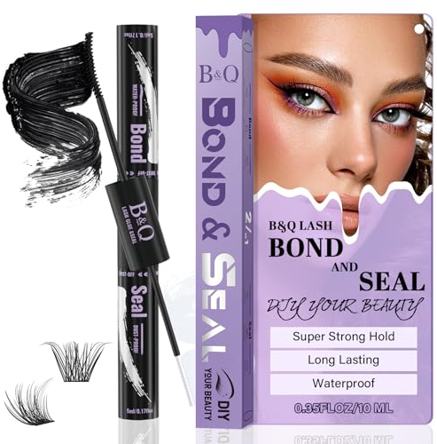 Wimpern Kleber B&Q Lash Bond and Seal 10ML Wimpern Extensions Kleber Lash Cocaïne Wimpernkleber für Wimpernverlängerung wimpernkleber 7 tage halt Lash Extension Glue und Siegeln (Bond &Seal,5+5ML)