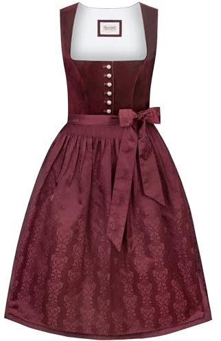 Stockerpoint Damen Dirndl Viktoria I Größe 32-48 I Trachtenkleid mit liebevollen Details & eleganter Dirndlschürze I Bequem & mit Samtfinish I Perfekt für Volksfest & Festlichkeiten