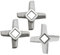 3 Pieces Meat Grinder Knife #5 Mincer Blade, Meat Grinder Parts Spare Parts, Compatible for Bosch