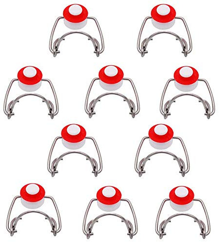 Yurhuit Swing Top Glass Bottle Caps Flip Beer Bottle Swing Cap for Style Beer Bottle Beer,Soda Bottles,Homebrewing 10Pcs