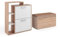 Vicco Schuhkipper Orlando, Schuhregal, Sonoma, 2 Teile, mit Sitzbank