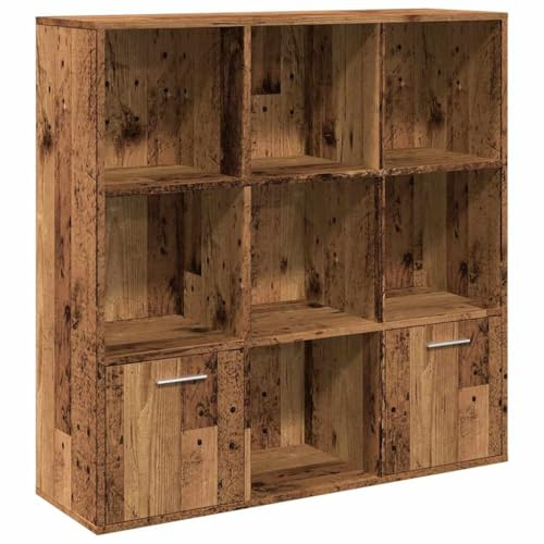 vidaXL Bücherschrank Altholz-Optik 98x29x97,5 cm Holzwerkstoff